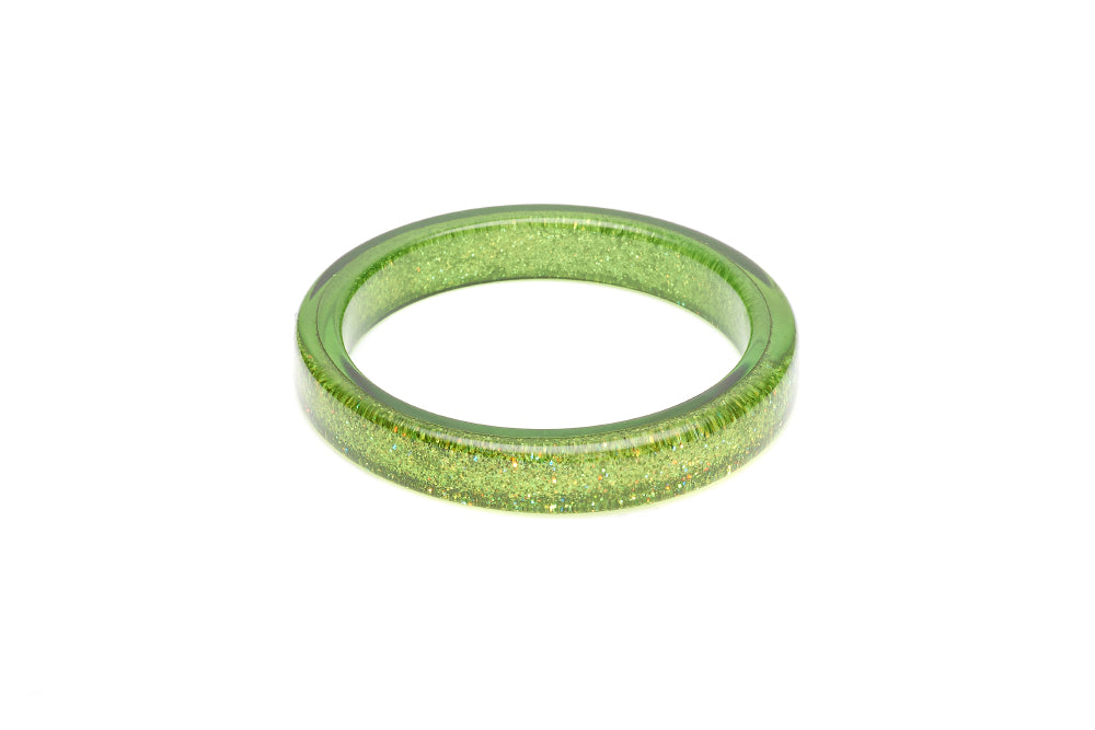 Archive - Leaf Green Glitter Bangle