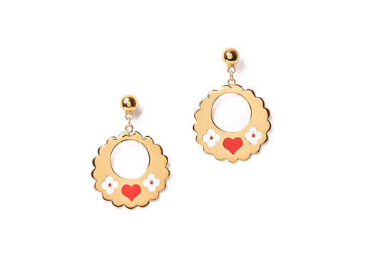 All My Love Gold Coloured Earrings