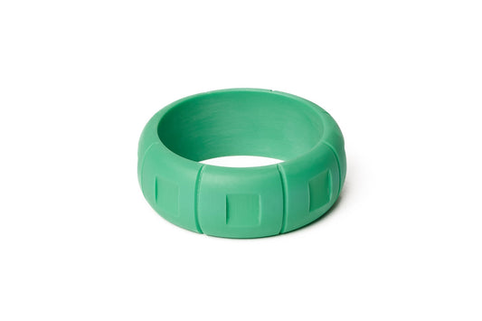 Wide Sea Glass Matte Bangle
