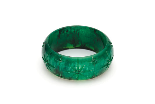 Wide Monster Mash Carved Bangle