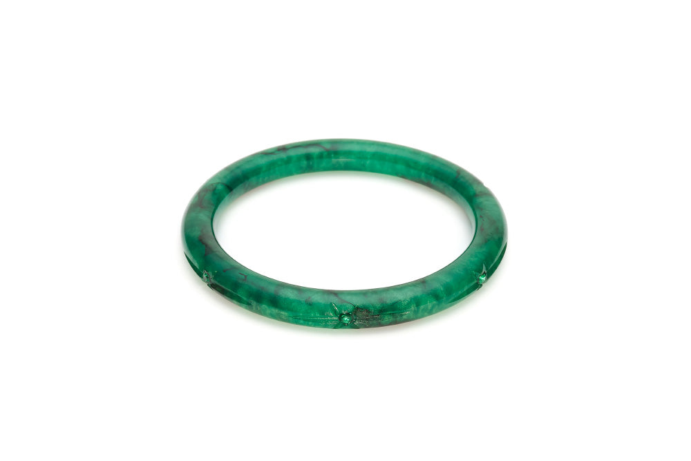 Narrow Monster Mash Carved Bangle