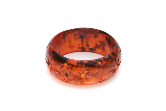 Wide Jack-O Carved Bangle