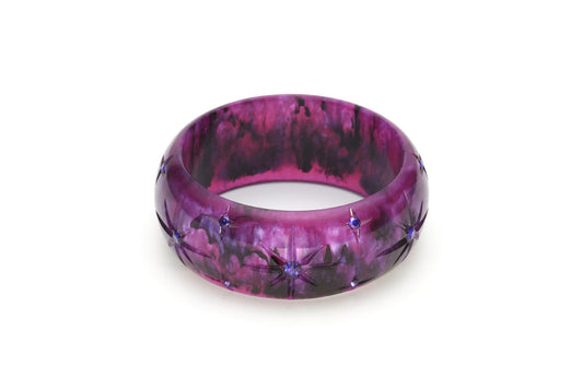 Wide Potion Carved Bangle