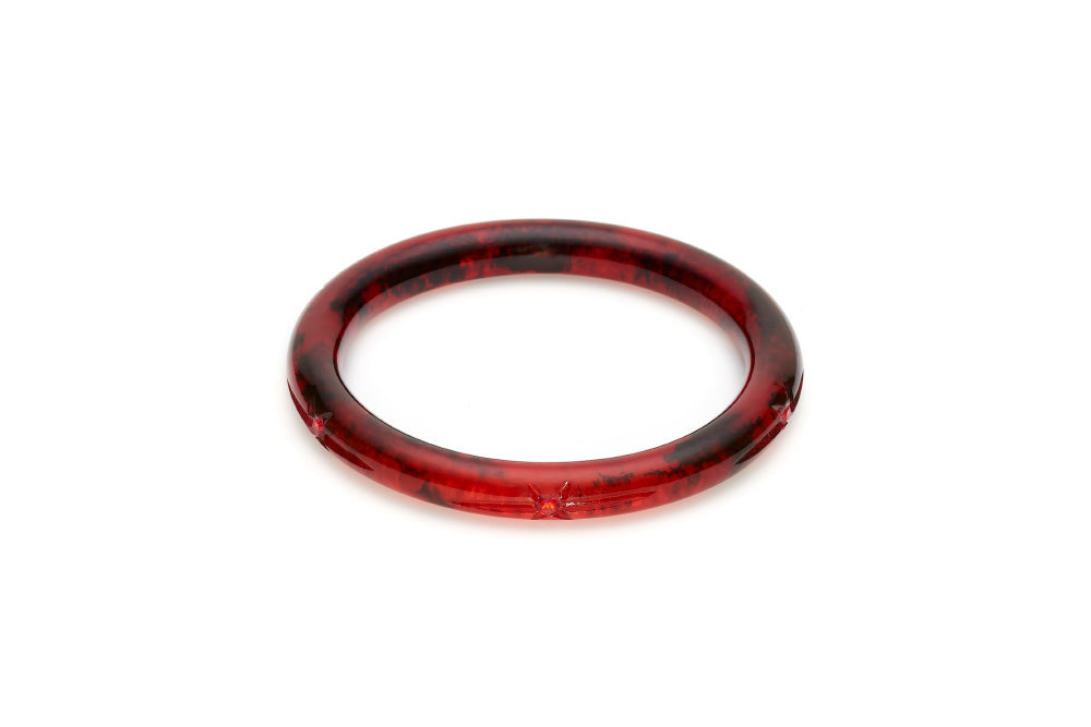 Narrow Vamp Carved Bangle