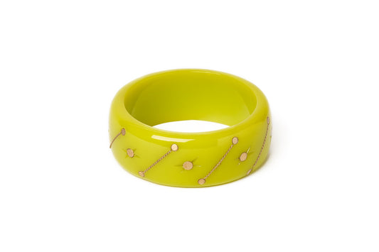 Wide Acidic Wire Bangle