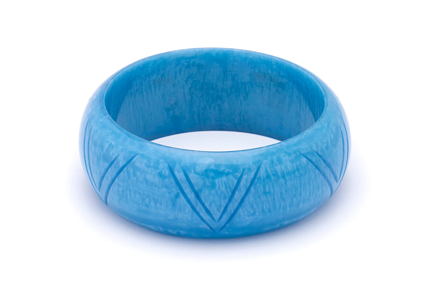Wide Powder Blue Duchess Bangle