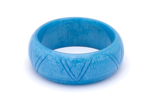Wide Powder Blue Duchess Bangle