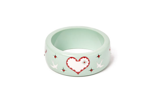 Wide Love Bird Bangle