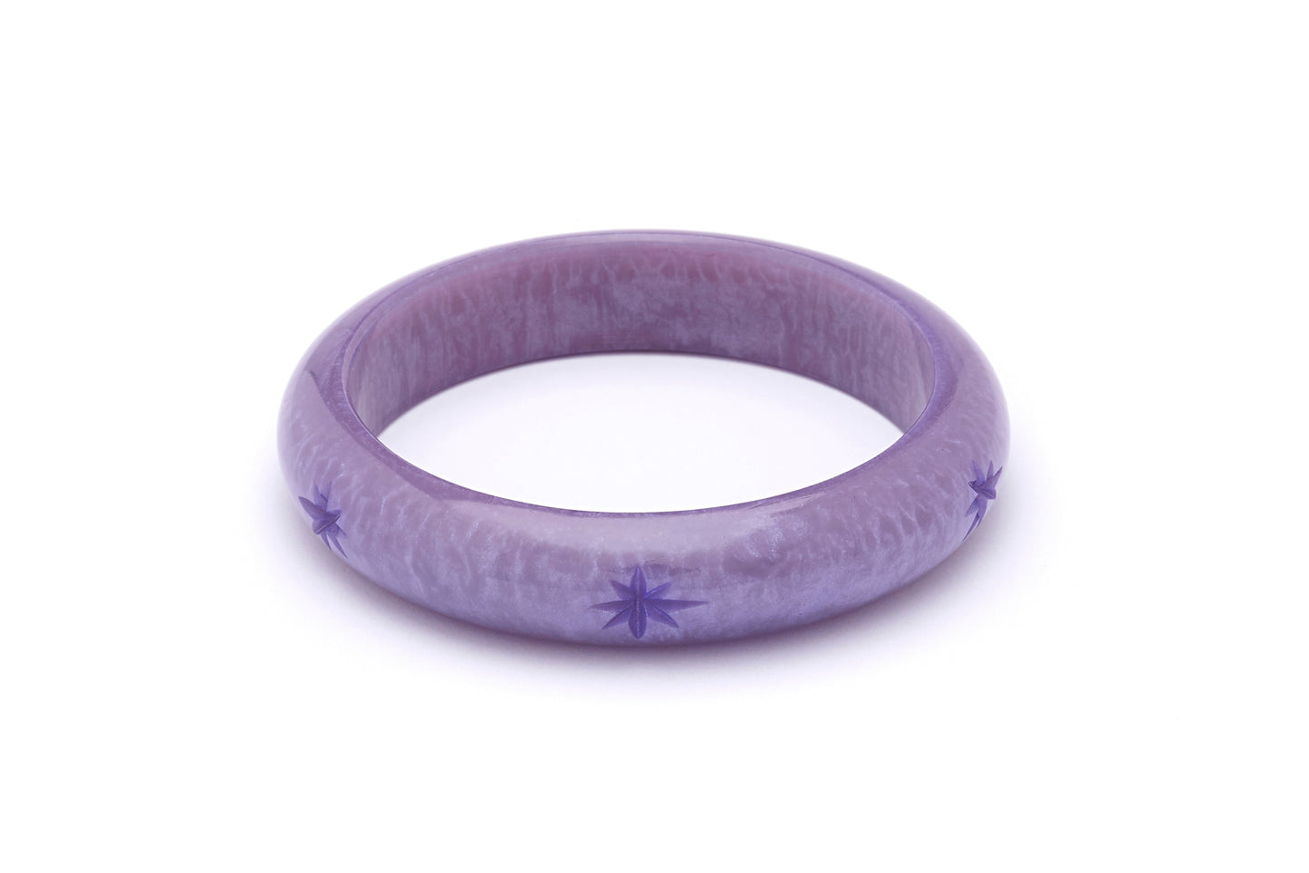 Midi Lilac Carved Bangle