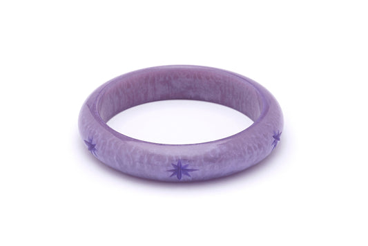 Midi Lilac Carved Bangle