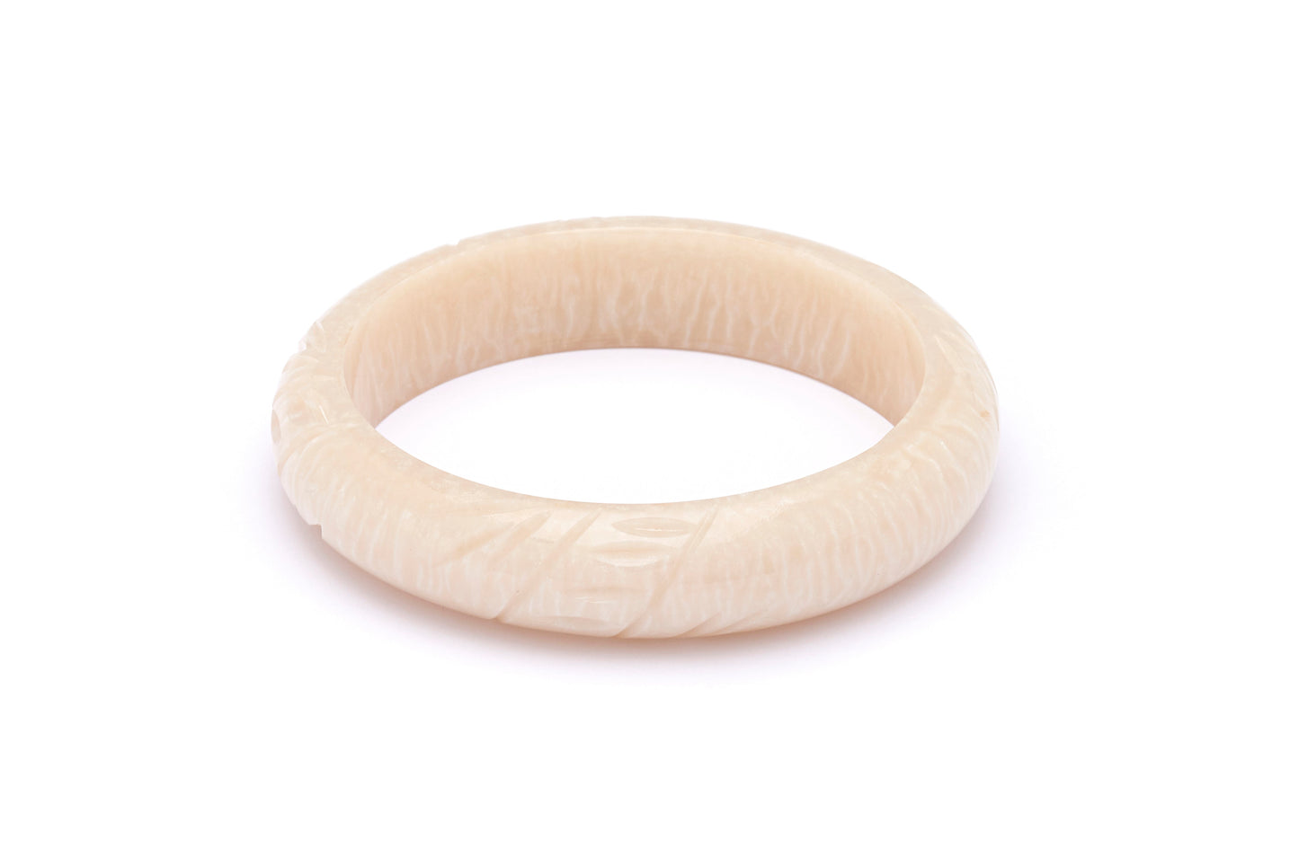 Midi Pearl Carved Bangle