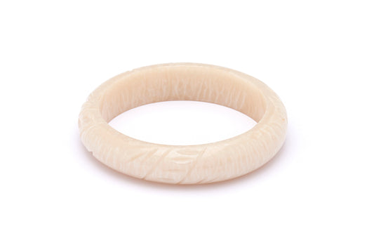 Midi Pearl Carved Bangle