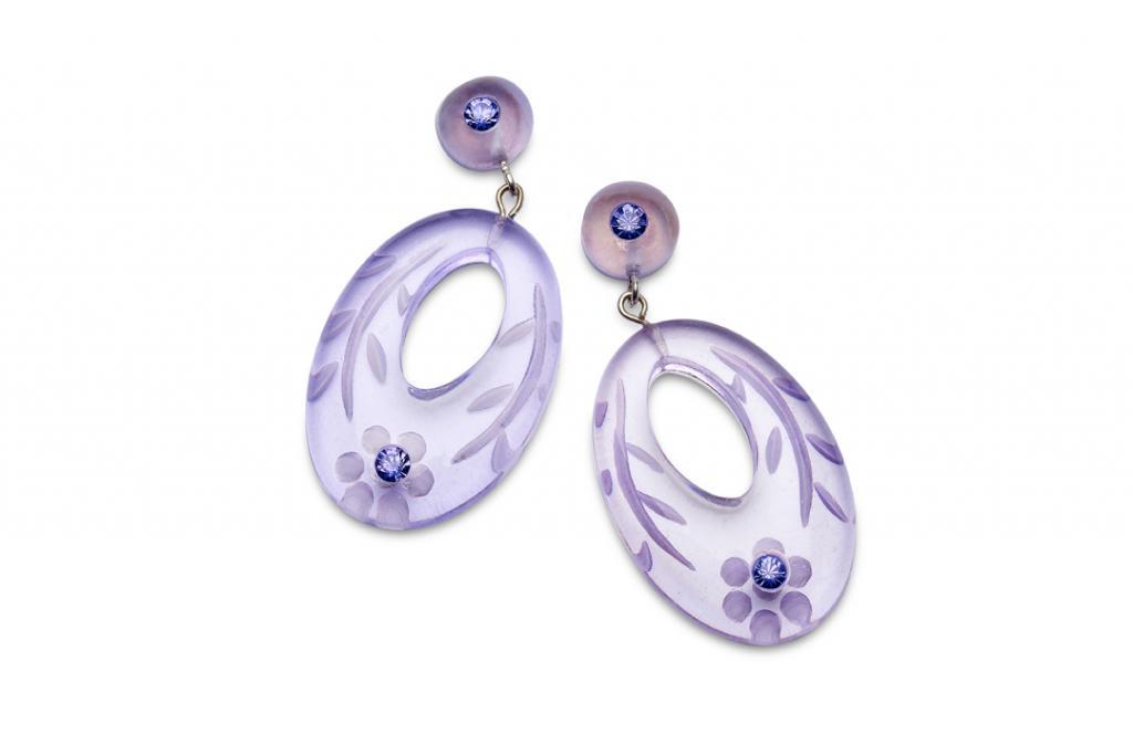 Miss Victory Violet for Splendette Lilac Earrings