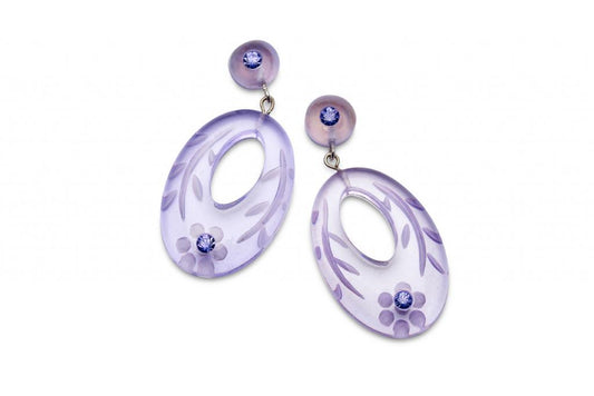 Miss Victory Violet for Splendette Lilac Earrings