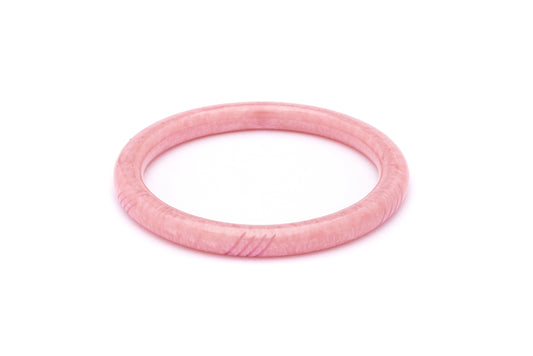 Narrow Cadi Pink Carved Bangle