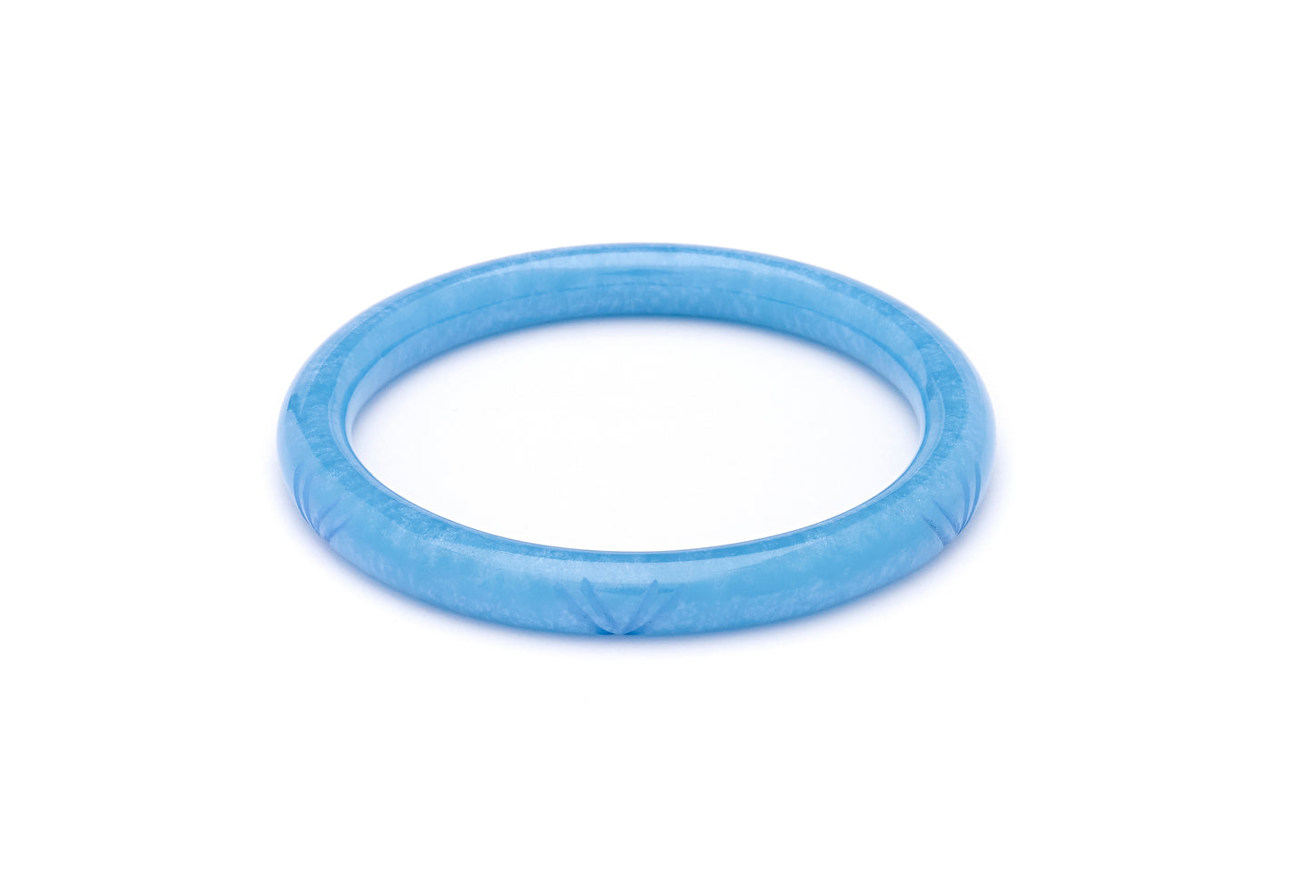 Narrow Powder Blue Bangle
