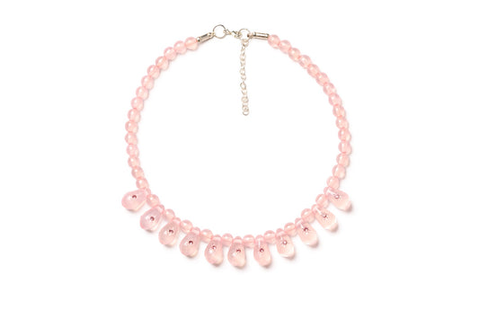 Necklace Pink Chiffon
