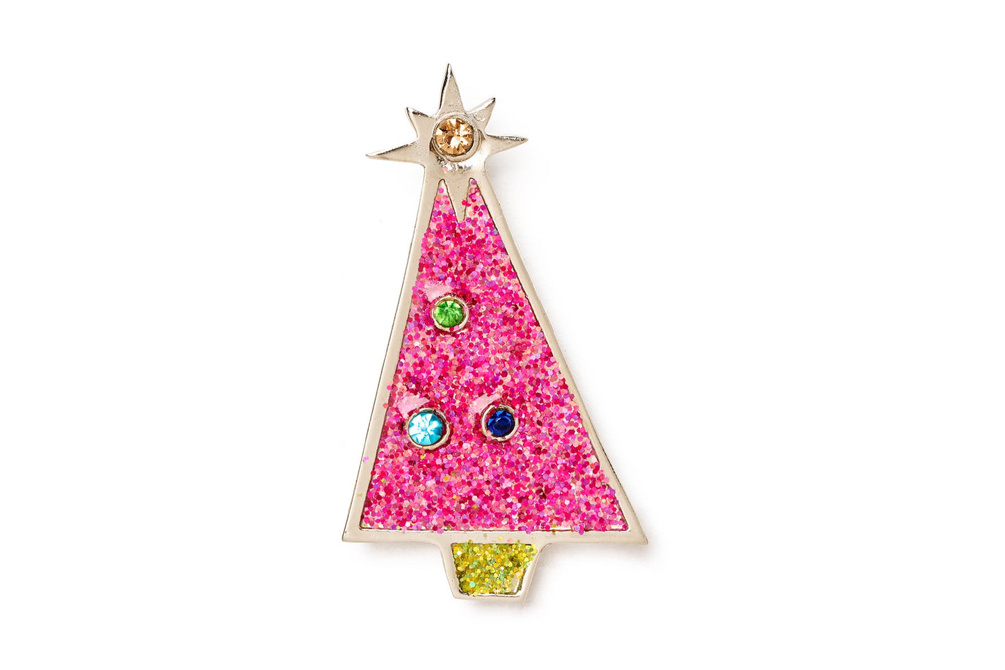 Decked Out Christmas Tree Brooch