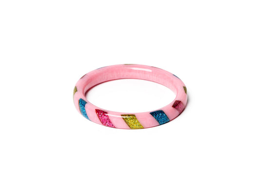 Narrow Atomic Ornaments Bangle