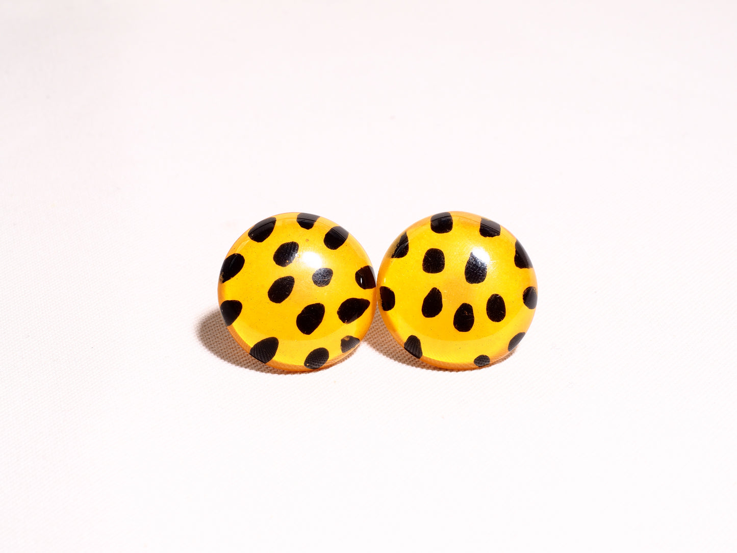 Resin Earrings Leopard