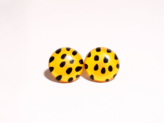 Resin Earrings Leopard