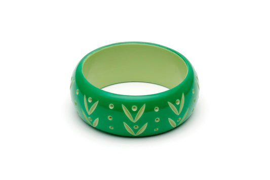 Splendette Wide Summer Carved Bangle