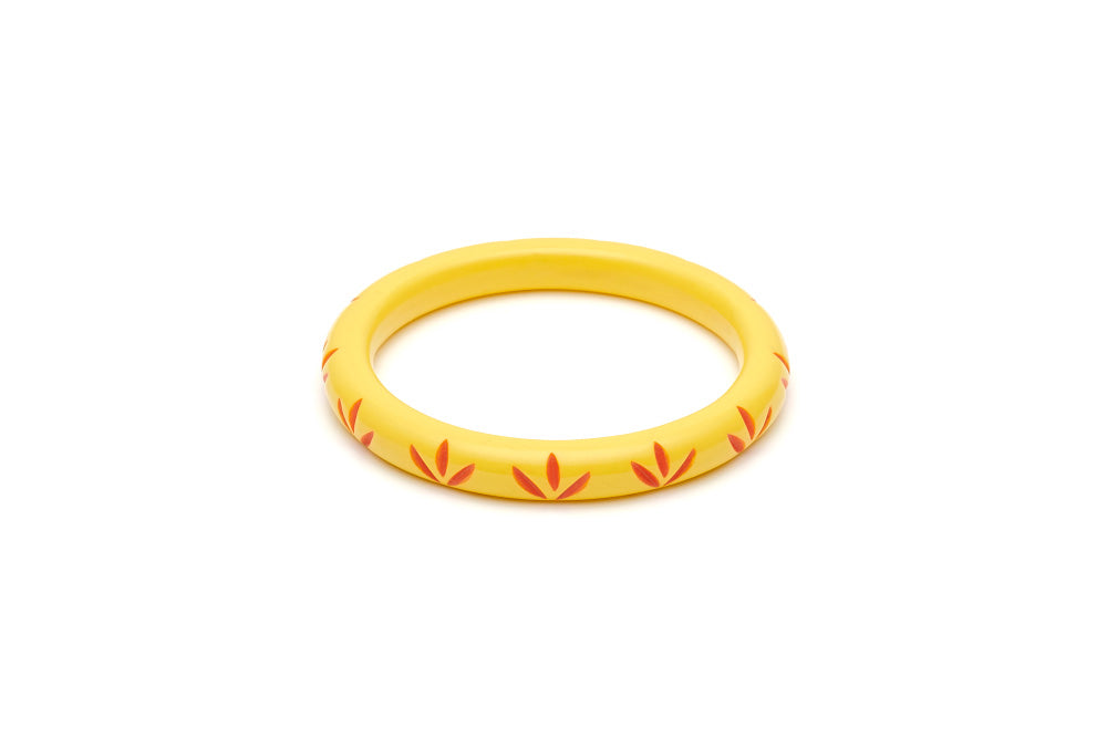 Splendette Narrow Sunrise Carved Maiden Bangle