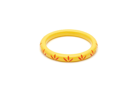 Splendette Narrow Sunrise Carved Maiden Bangle
