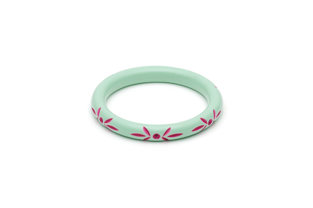 Narrow Parrot Carved Maiden Bangle