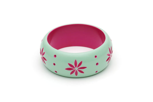 Splendette Wide Parrot Carved Bangle