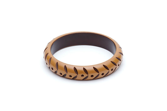 Splendette Midi Almond Carved Bangle