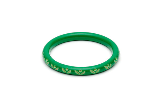 Splendette Narrow Summer Carved Bangle