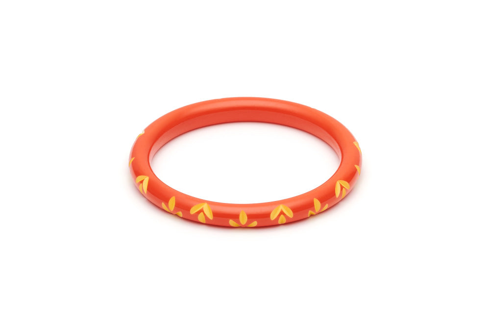 Splendette Narrow Sunset Carved Bangle