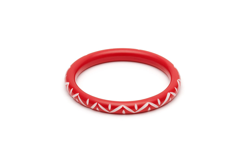 Splendette Narrow Lover Carved Maiden Bangle