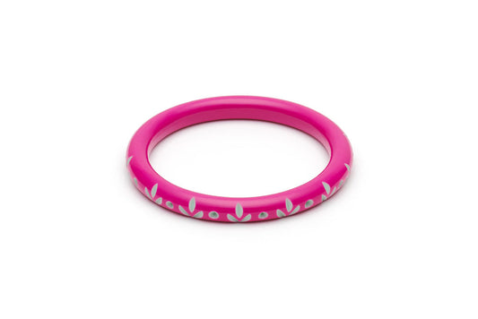 Splendette Narrow Flamingo Carved Bangle