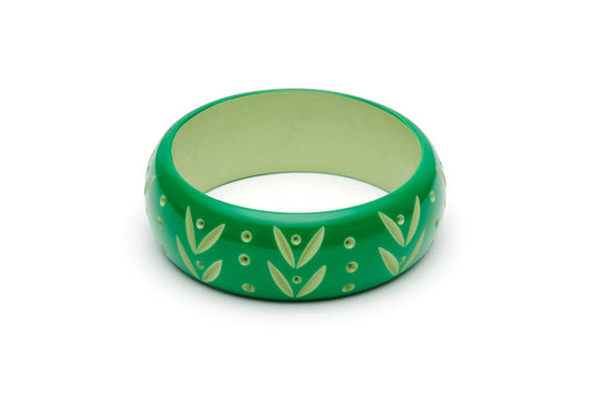 Splendette Wide Summer Carved Bangle