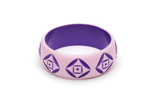 Wide Clematis Carved Duchess Bangle