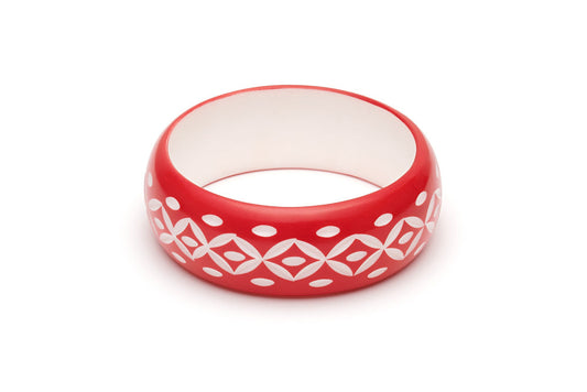 Splendette Wide Lover Carved Bangle