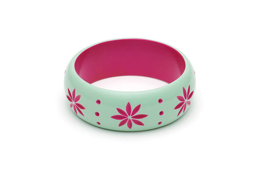 Splendette Wide Parrot Carved Bangle