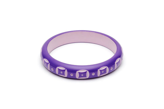 Splendette Midi Violet Carved Duchess Bangle