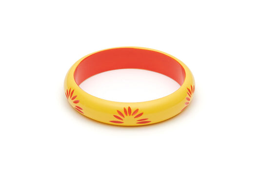 Splendette Wide Sunrise Carved Duchess Bangle
