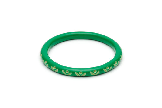 Splendette Narrow Summer Carved Bangle