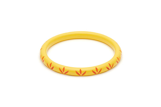 Splendette Narrow Sunrise Carved Duchess Bangle