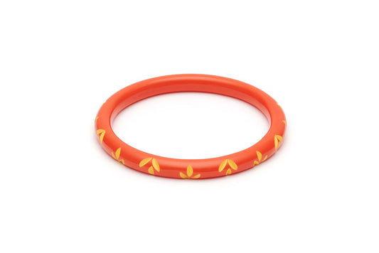 Splendette Narrow Sunset Carved Duchess Bangle