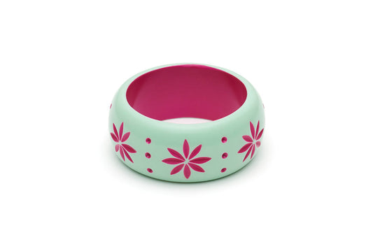 Splendette Wide Parrot Carved Bangle