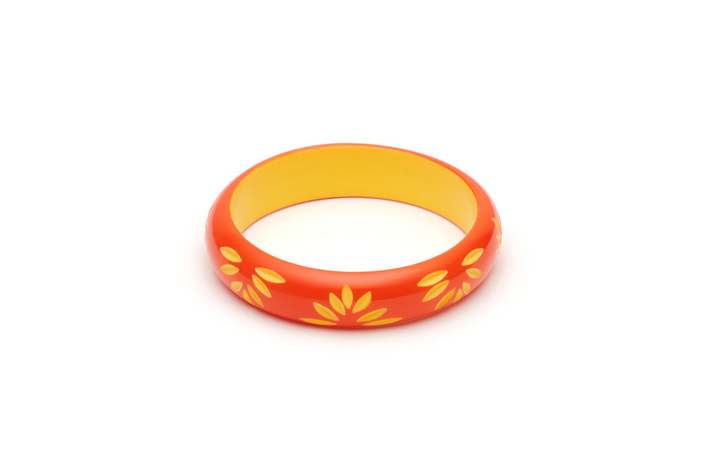 Splendette Midi Sunset Carved Maiden Bangle