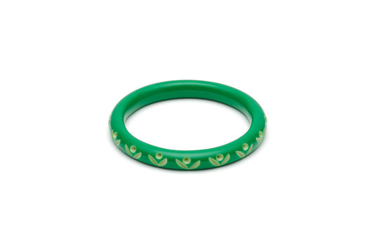 Splendette Narrow Summer Carved Bangle