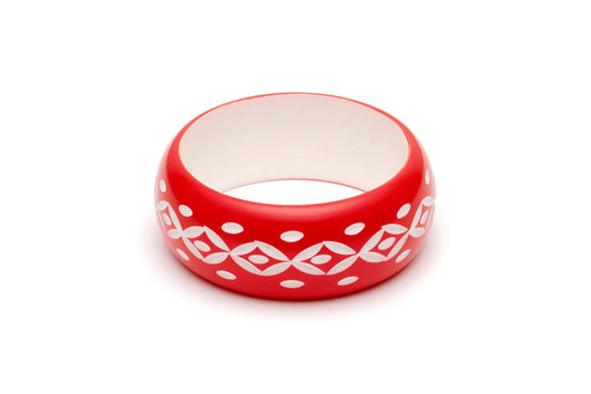 Splendette Wide Lover Carved Bangle