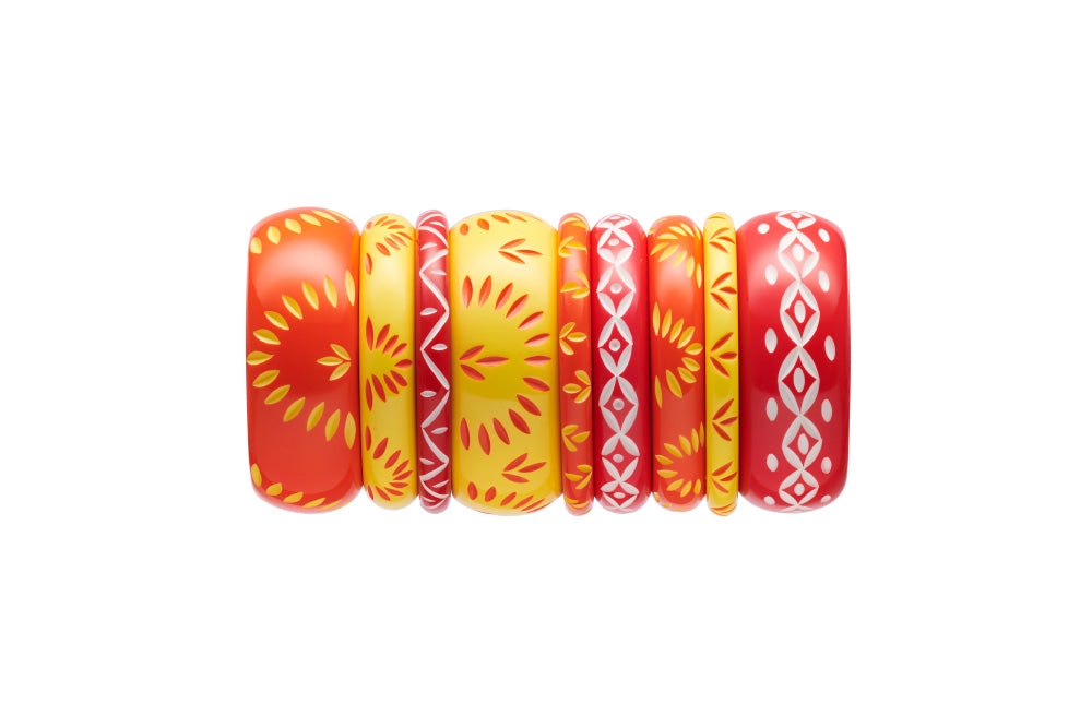Sunset and Sunrise Set of 3 Duchess Bangles