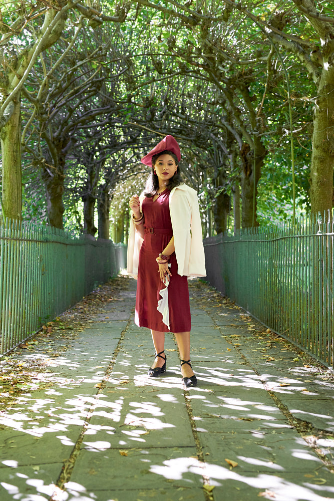 Wide Burgundy Crème Fakelite Bangle